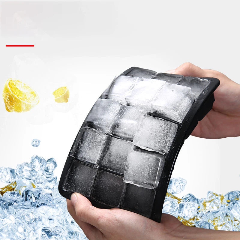 4/6/8/15 Grid Big Ice Tray Mold Giant Jumbo Large Food Grade Silicone Ice Cube Square Tray Mold DIY Ice Maker Ice Cube Tray 