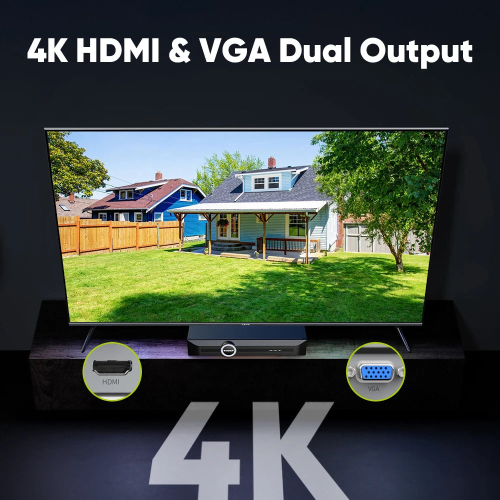 8MP 4K PoE Security Camera System with AI Detection