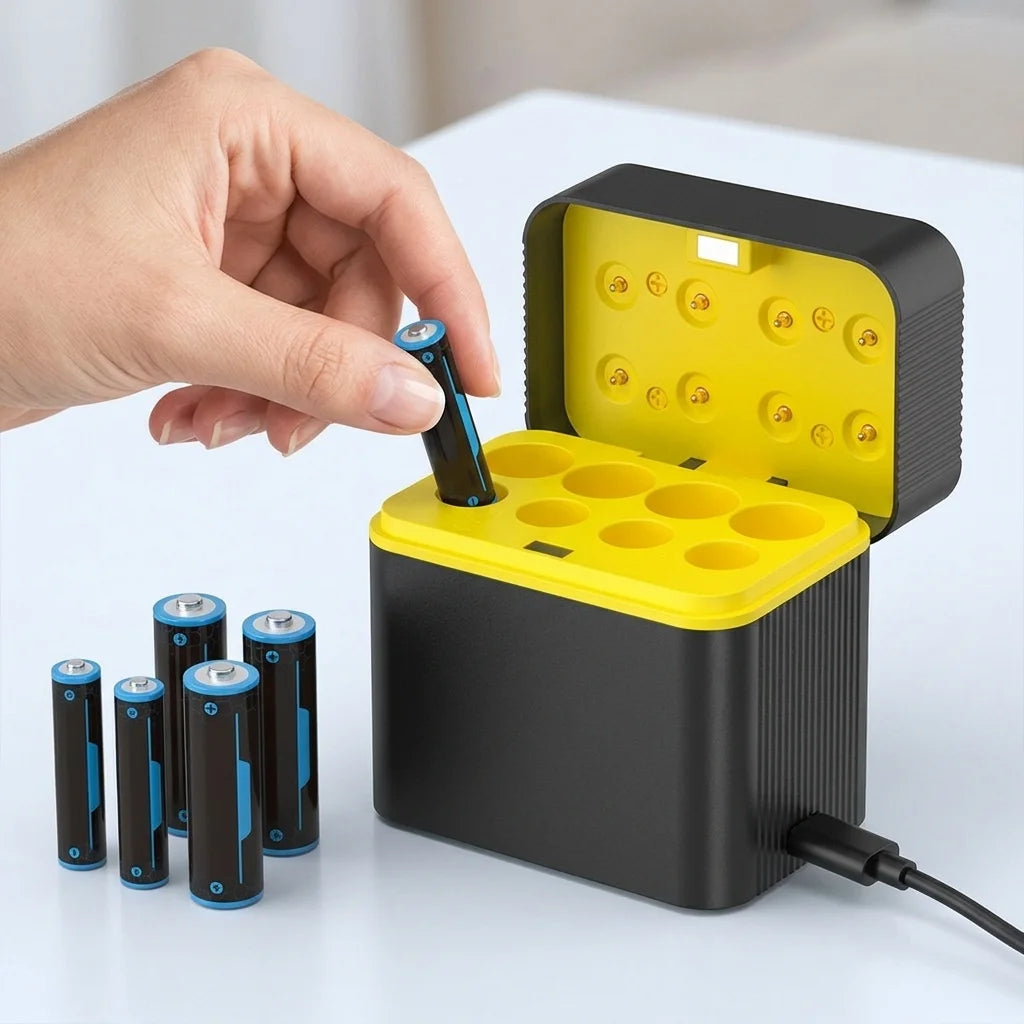 USB зарядно за акумулаторни батерии AA и AAA 1.5 V
