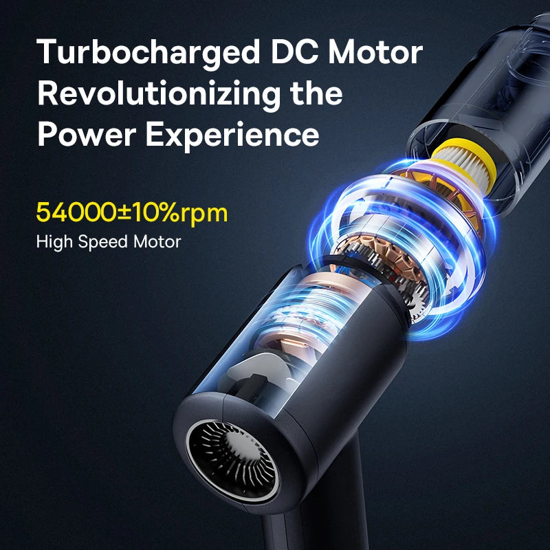 Baseus Car Vacuum Cleaner Wireless Air Dust Blower Gun for Car Powerful Portable Car Cleaning Appliance Cordless Vehicle Cleaner 