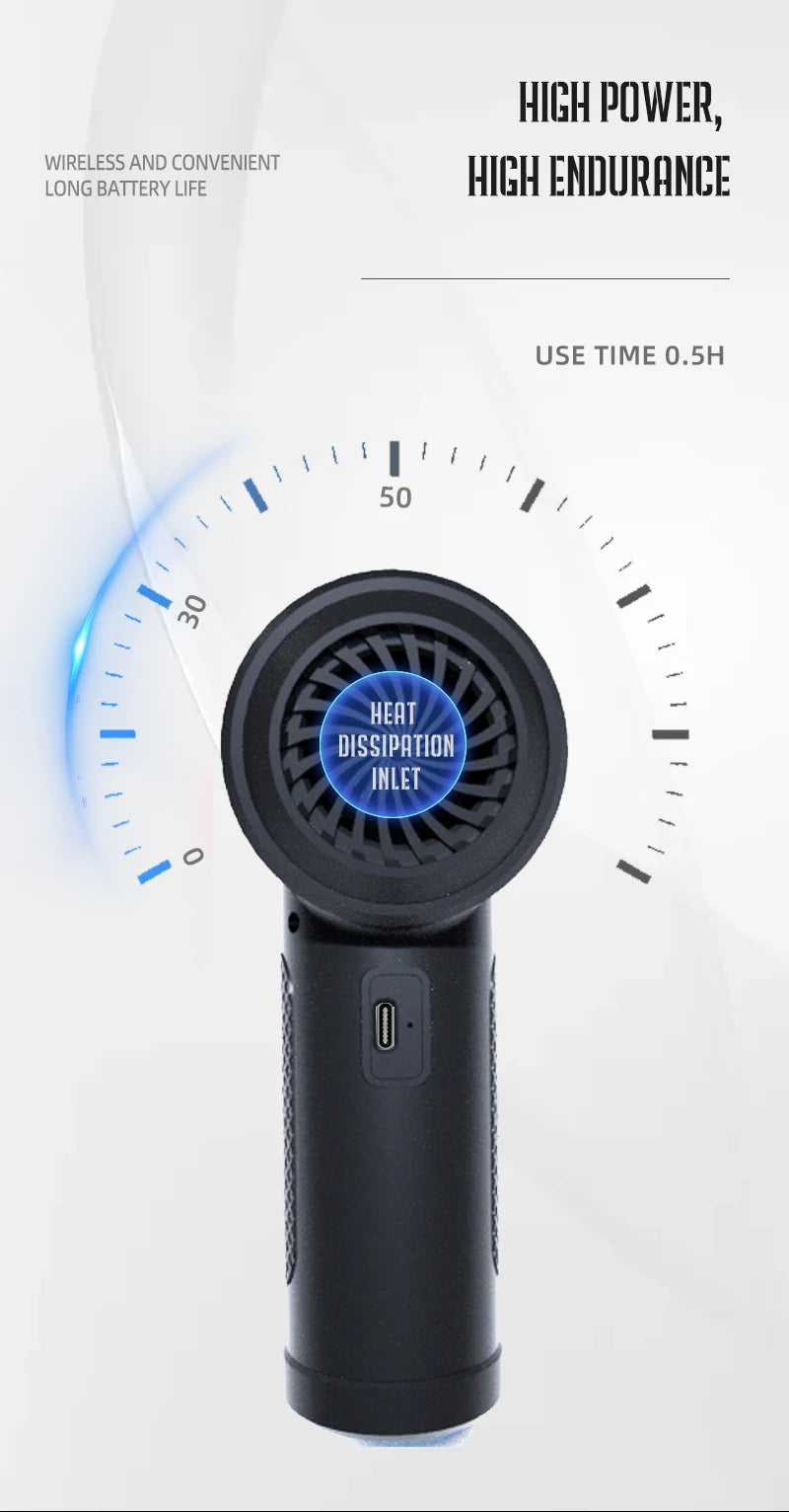 Protable Air Duster for Computer Cleaning 51000RPM Cordless Compressed Air Blower with LED Light for PC computers Keyboard Clean 