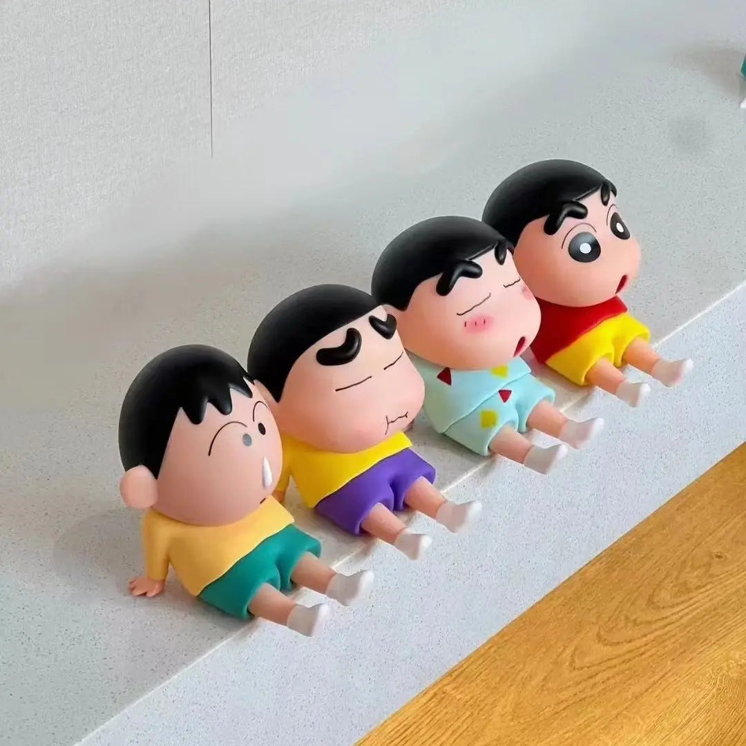 Kawaii Crayon Shin-Chan Boochan Phone Holder Desktop Anime Ornaments Watching Tv Cartoon Phone Support Cute Doll Girls Gifts 
