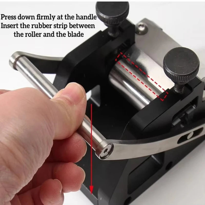 Manual Leather Splitter with Adjustable Thickness