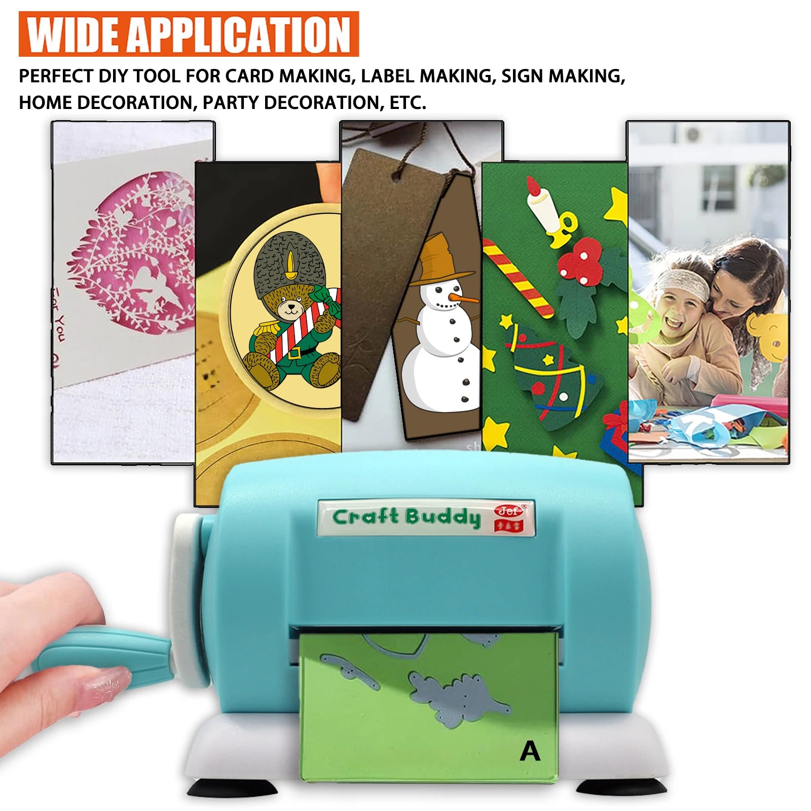 Handmatige stans- en embosmachine voor scrapbooking