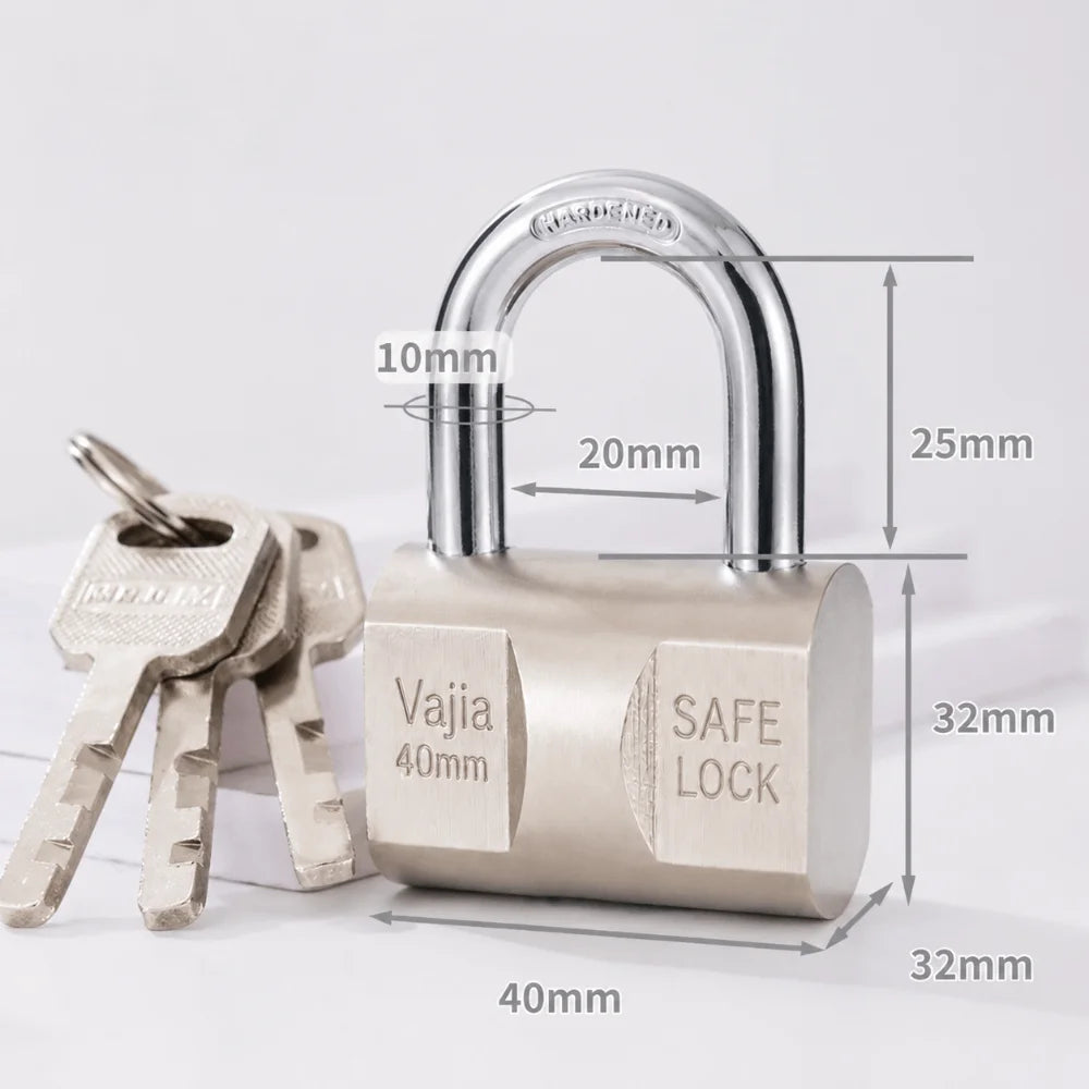 Stainless Steel Padlock for Gates and Containers, 4 Sizes