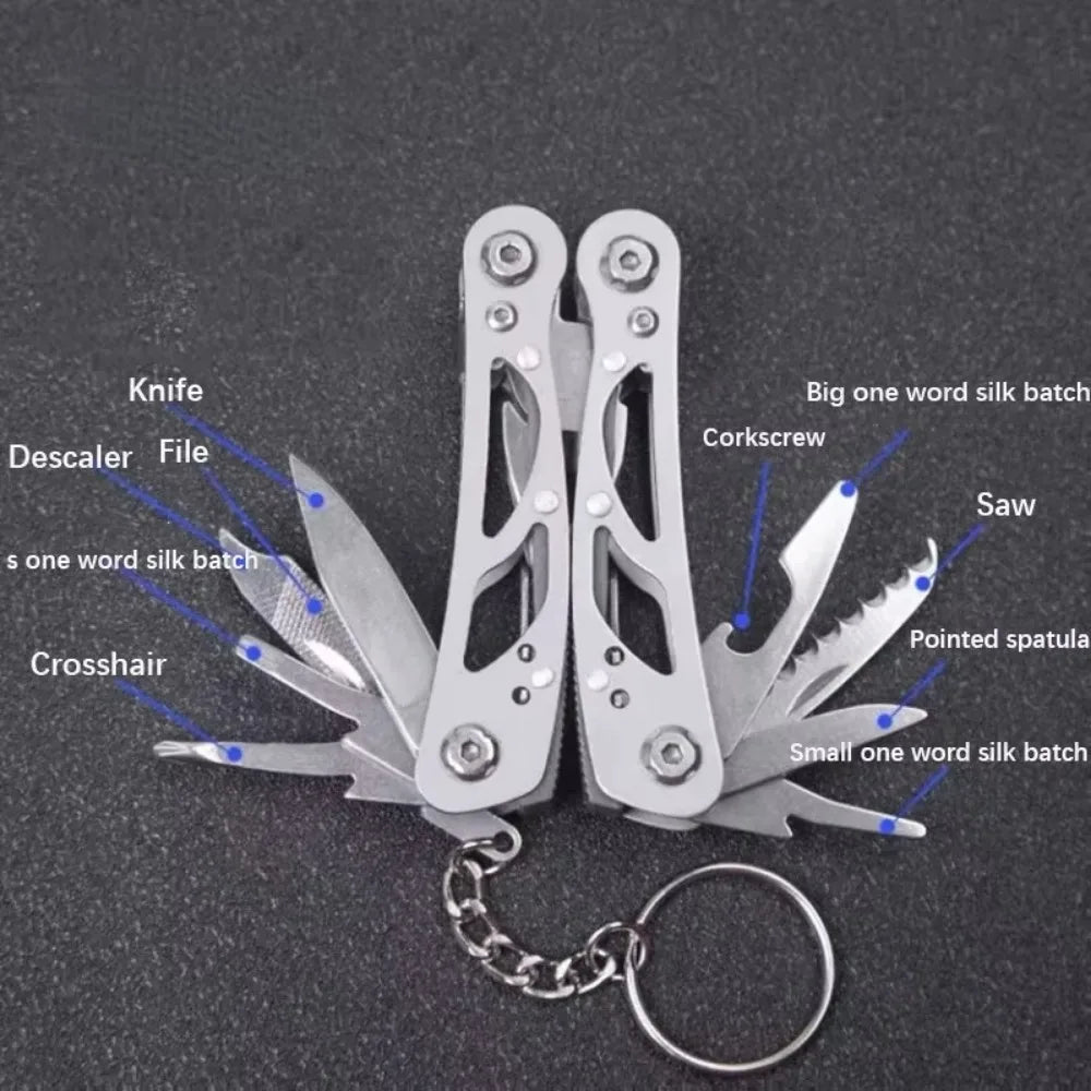 Folding Stainless-Steel Multi-Tool Pliers