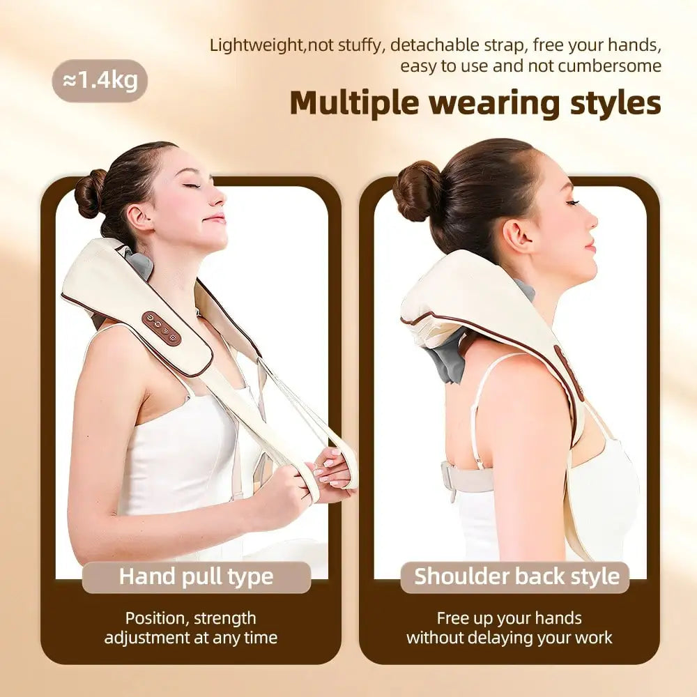 Manual Wooden Massage Roller Hand Push Handheld Body Massage Tool Full-Body Household Trigger Point Massager Face Shoulder Neck 