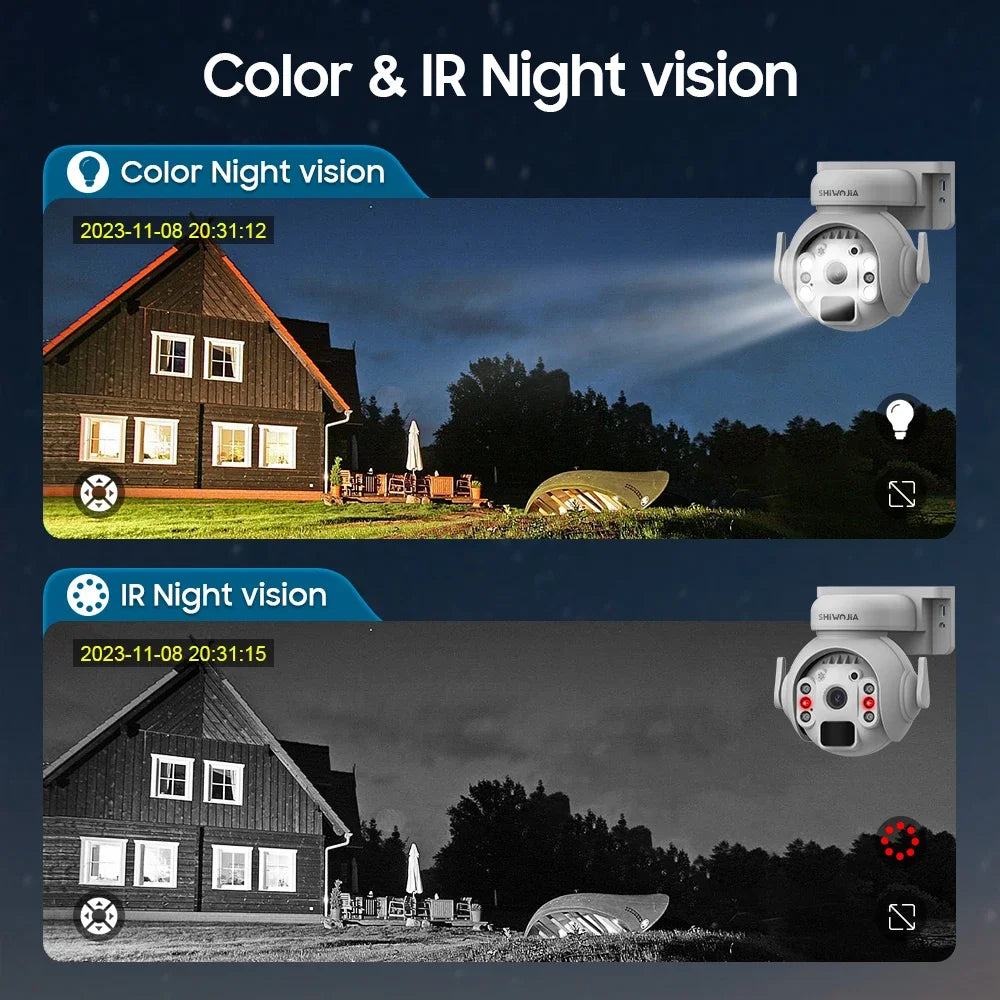 Solar Battery PTZ Camera - Wi-Fi or 4G Options
