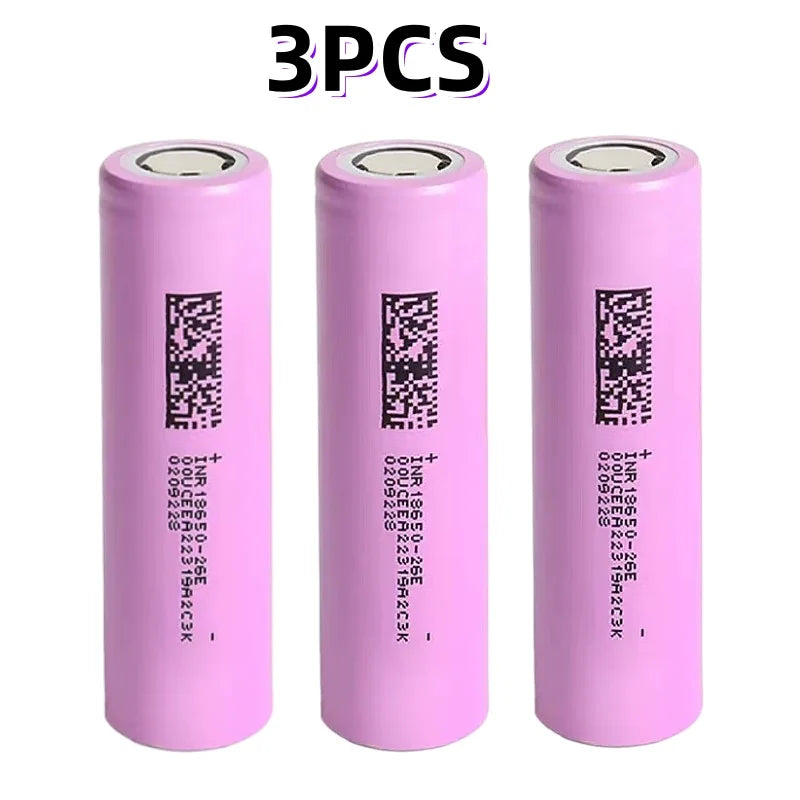 18650 2600mAh Li-Ion Cells - Pack Options