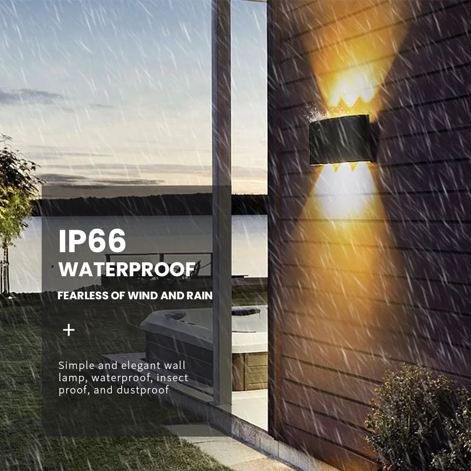 LED Wall Lamp 2W-10W, IP66 Waterproof, AC 85-265V