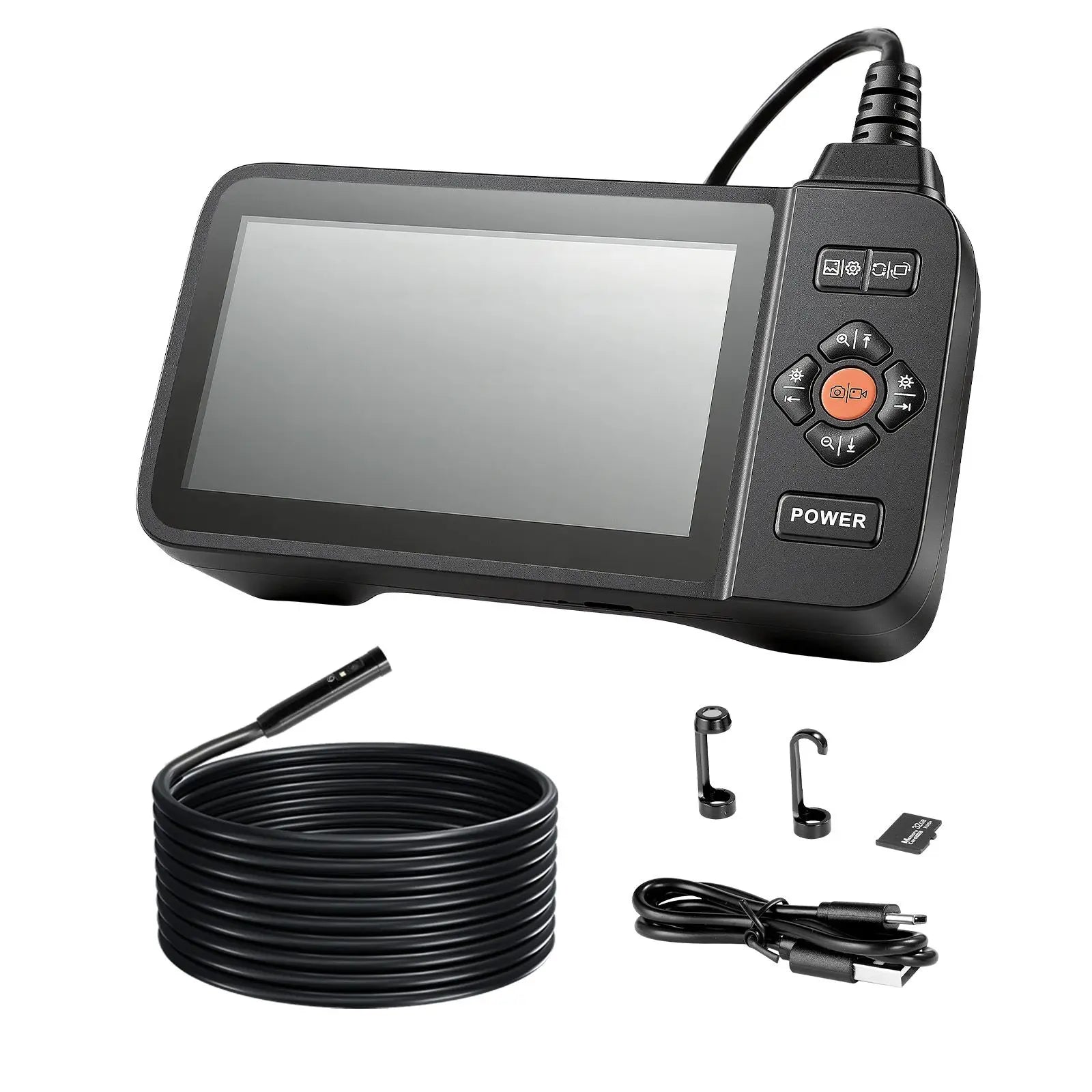 Triple Lens Endoscope Camera with 4.5" HD IPS Screen