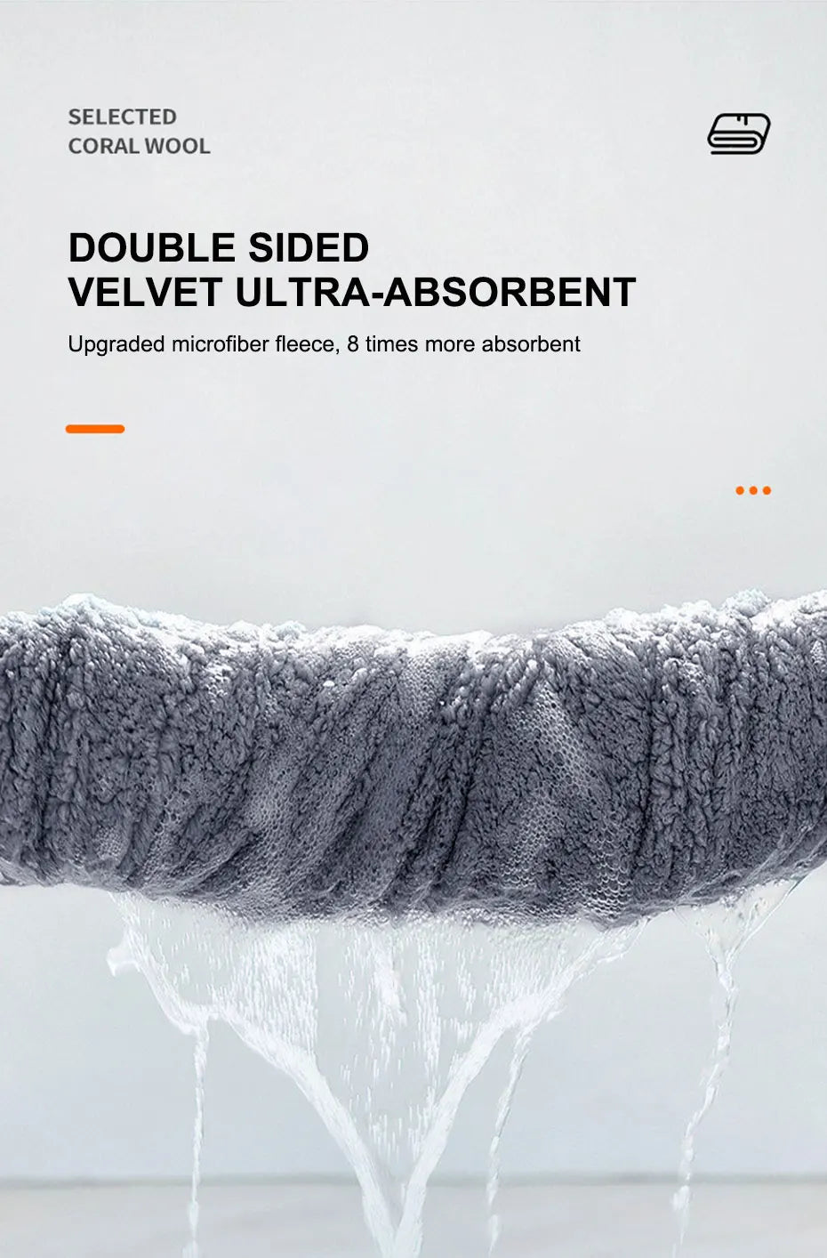 SEAMETAL 40X100CM Car Wash Towel Coral Velvet Microfiber Clean Cloth No Hemming Thickened Soft High Absorbent Car Washing Towels 