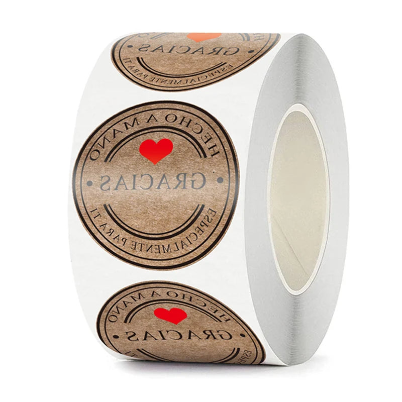Gracias Gift Stickers – Handmade Scrapbook & Stationery Labels