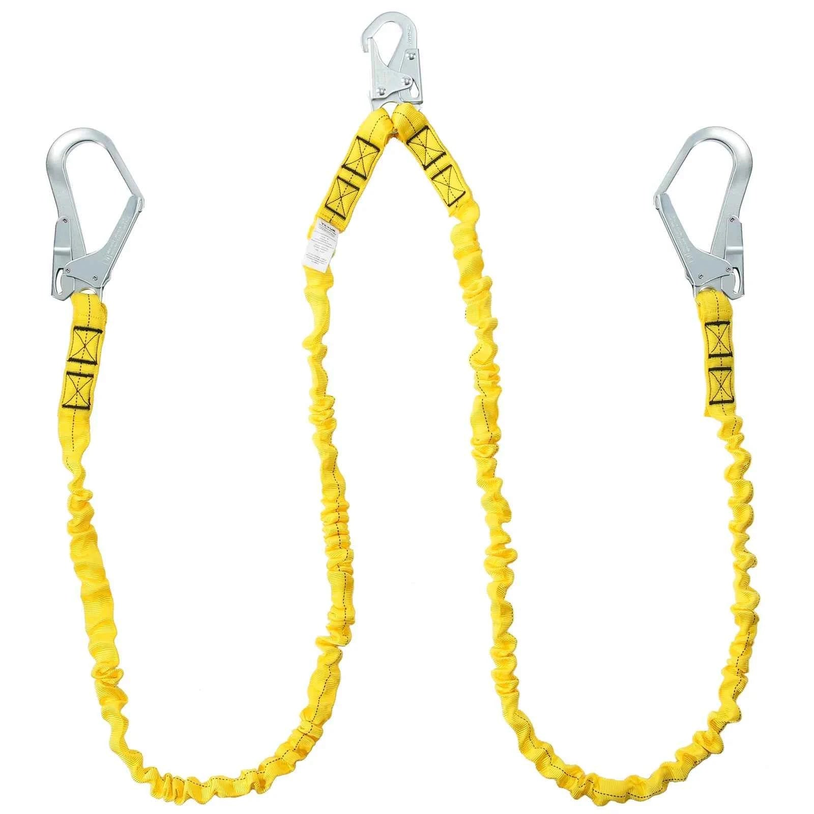 38mm Safety Lanyard 6ft Retractable Fall Protection Belt Yellow