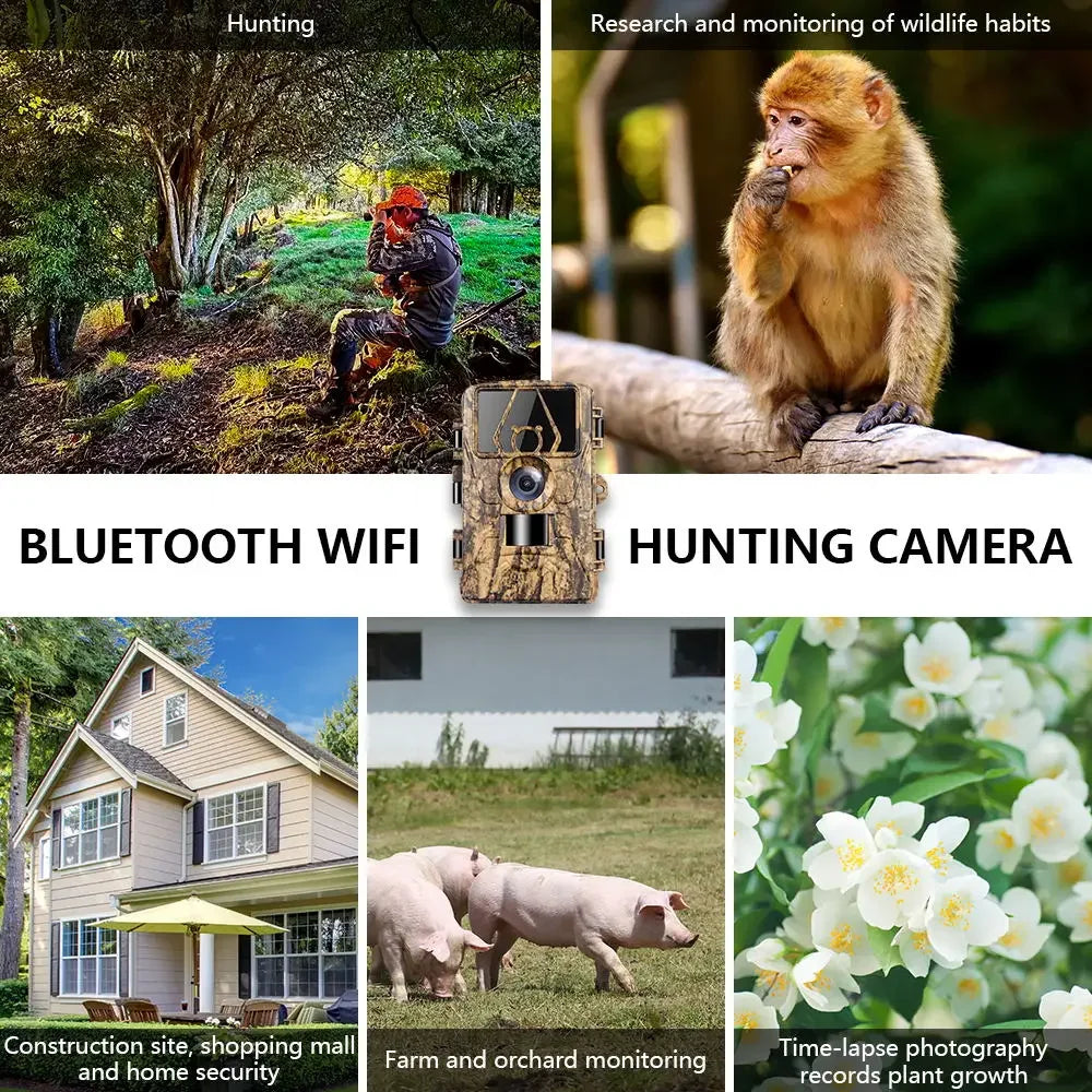PR801W 8K WiFi Trail Camera with 60MP Night Vision