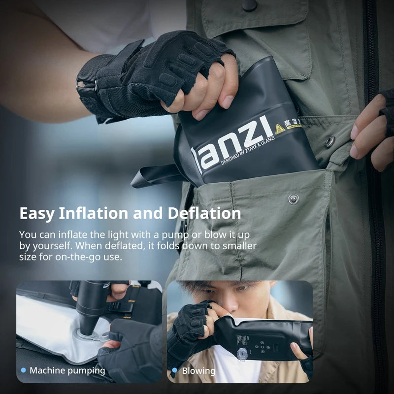 Ulanzi UA12/UA20 Taşınabilir Hava Tüpü Işık 12W İki Renkli Dolgu Işığı