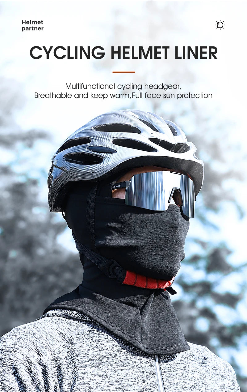 WEST BIKING Flaffy flis balaklava za vožnju bicikla