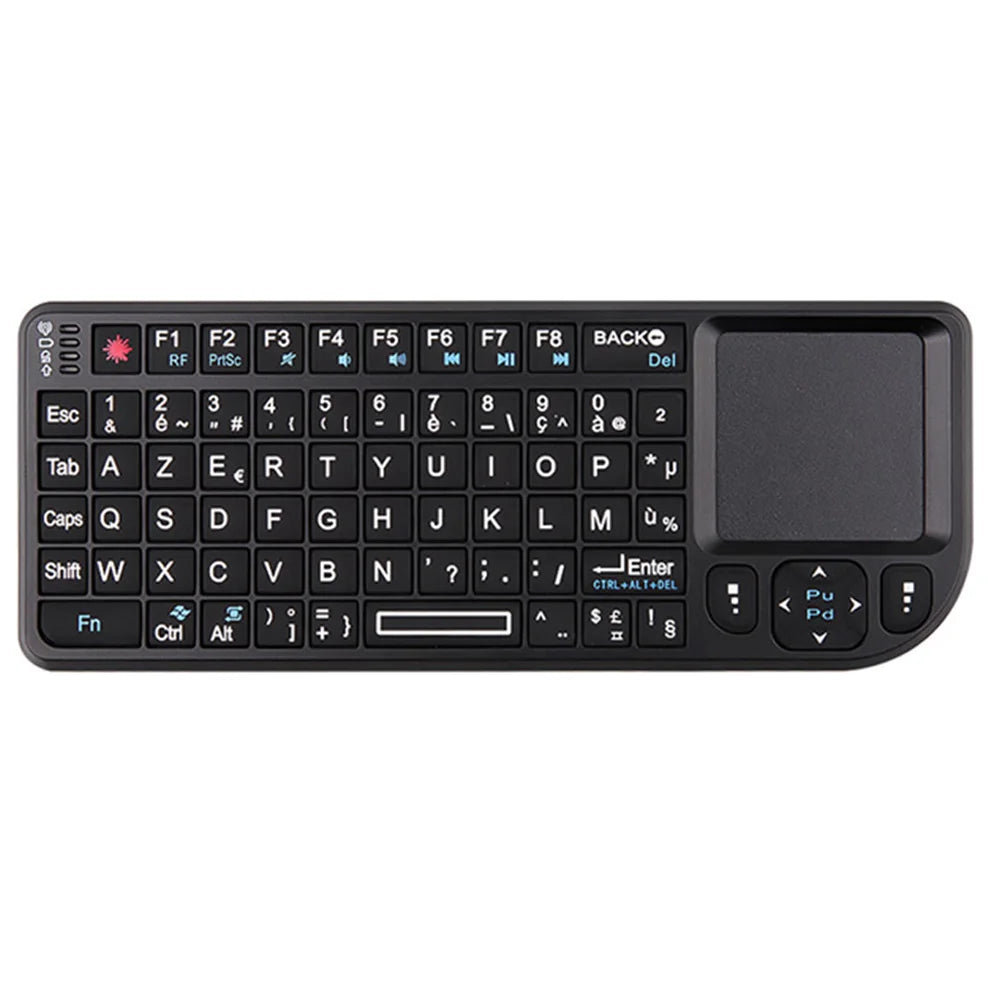 2.4G Wireless Keyboard With 7-color Backlight Touchpad Mouse And Flashligt- Portable Applicable- Perfect For PC Smart TV Box 