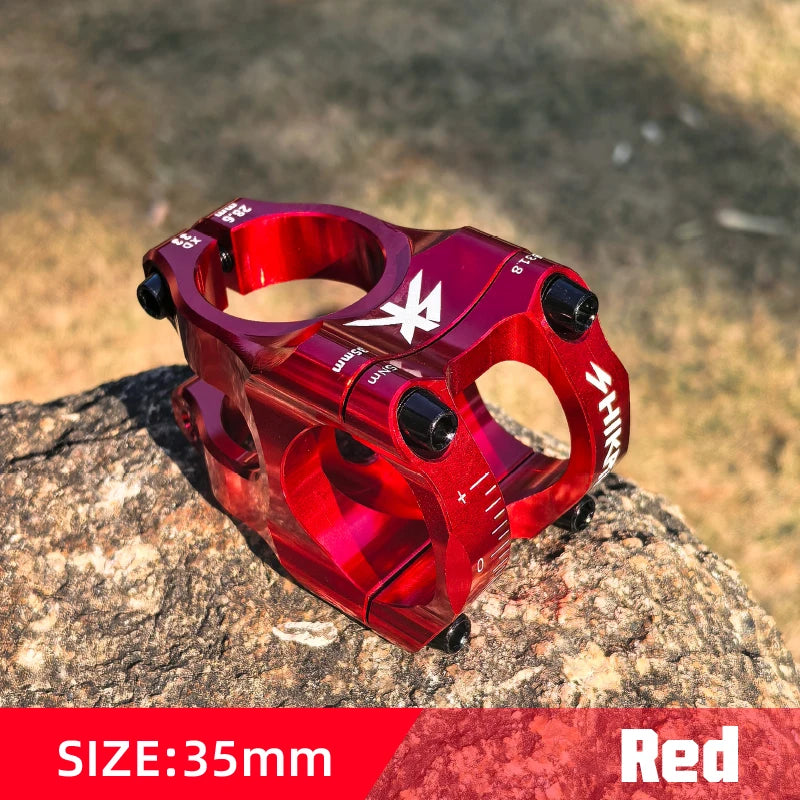 SHIKRA New Mountain Bike Power Stem 35mm Length 0 Degrees Road Bike Stem 31.8mm for 31.8mm Bicycle Handlebar Mtb Stem 