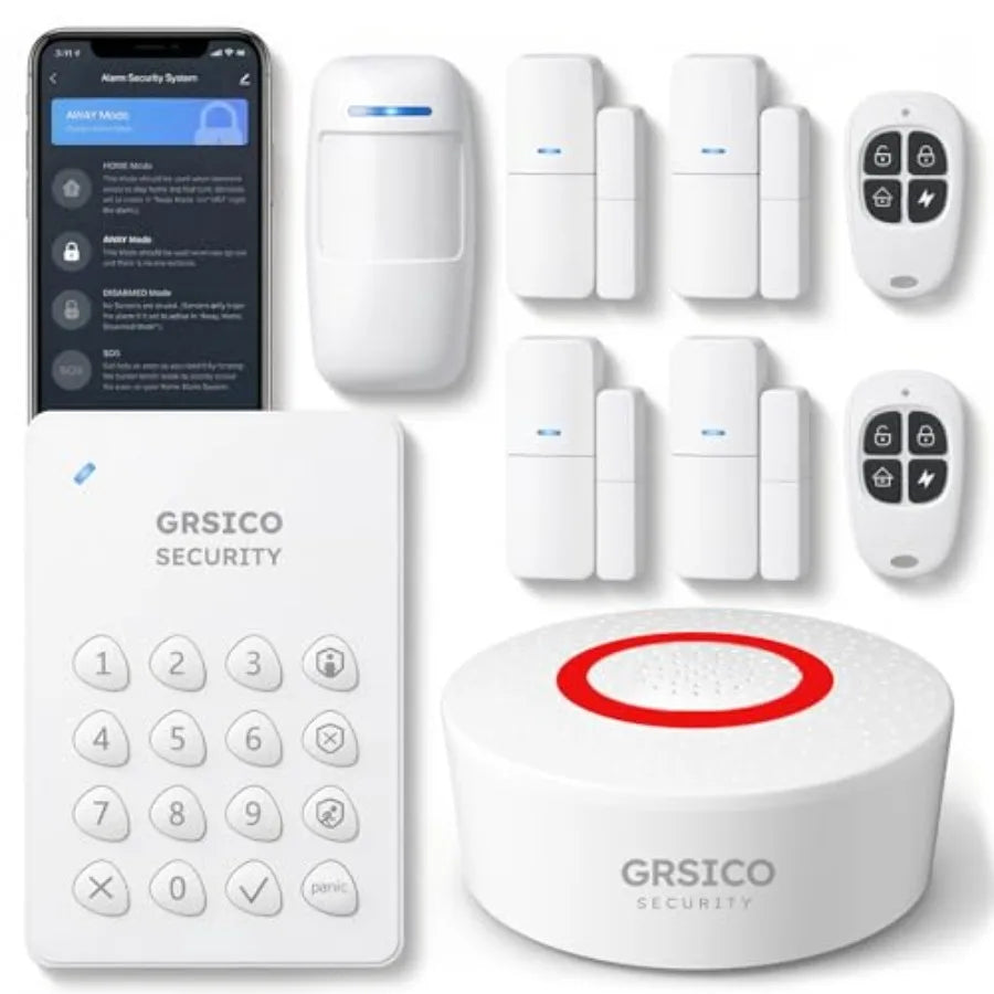 WiFi Wireless Home Security System 9-Piece DIY Kit