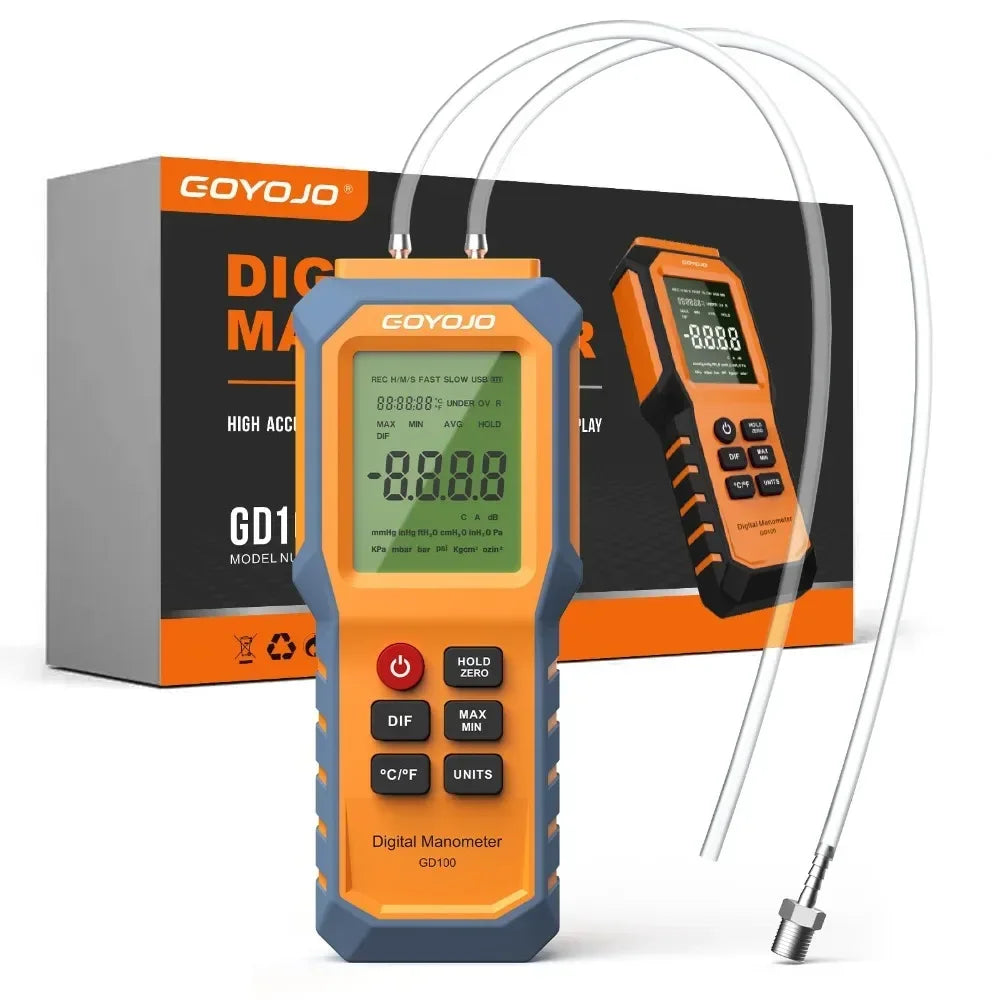 GD100 Digital Differential Pressure Manometer