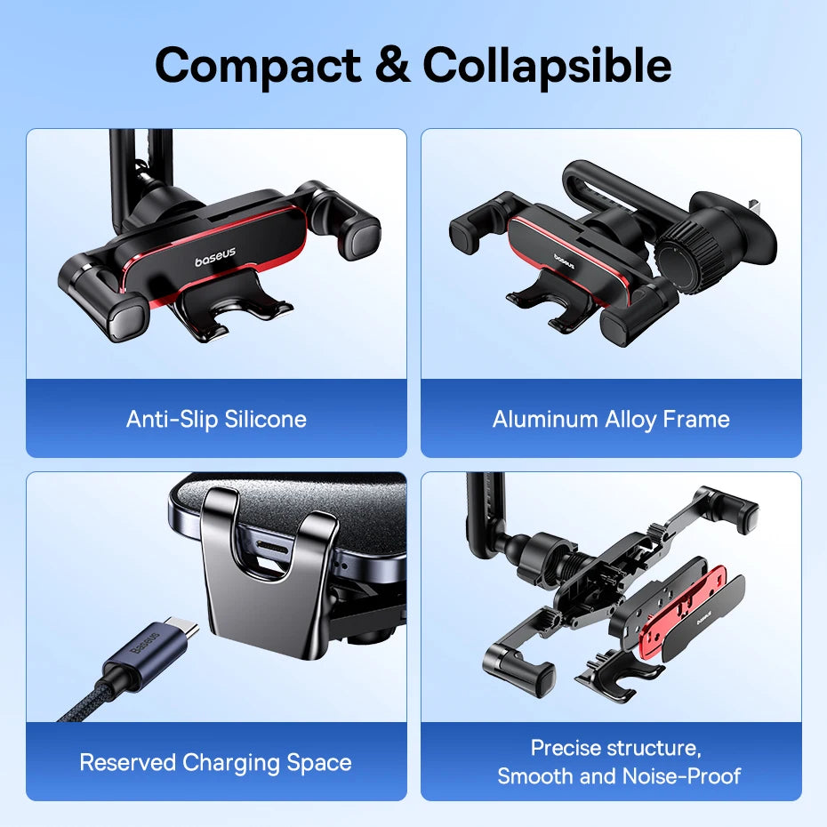 Baseus Auto Clamping Car Phone Mount Air Vent Gravity Holder