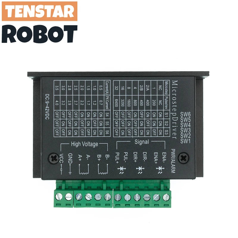 Jednoosiowy sterownik silnika krokowego TB6600, do 4 A