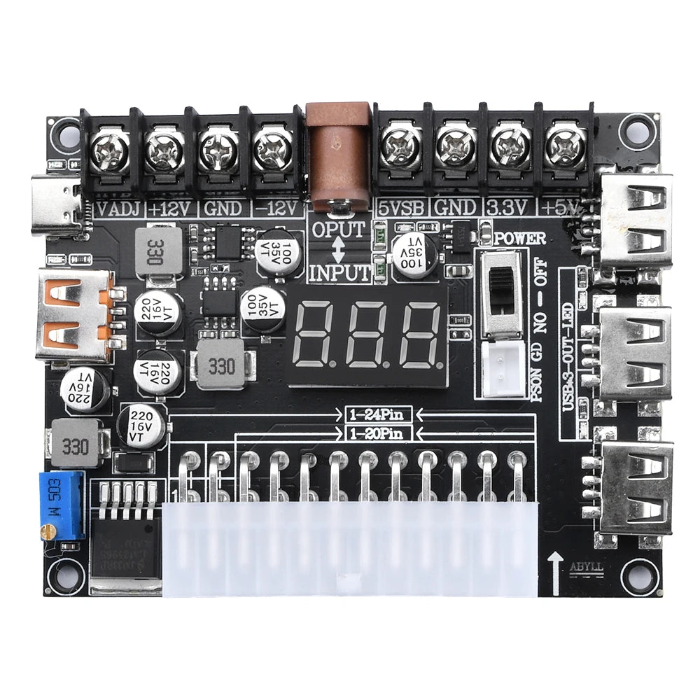 20/24-Pin ATX Power Breakout Board, Case Options