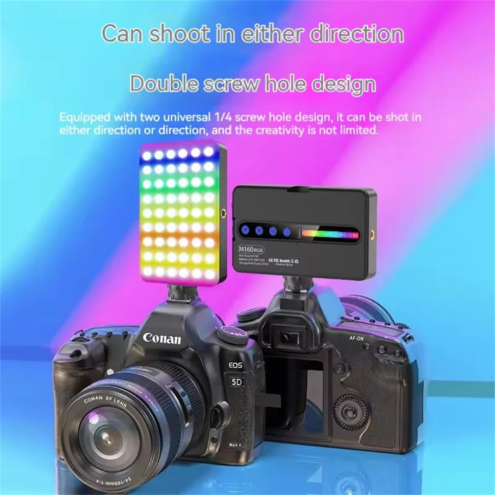 Rechargeable RGB Camera Light Panel