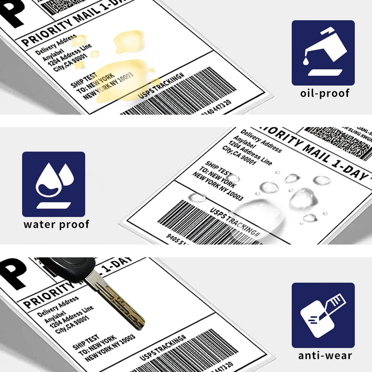 100 × 150 mm Thermal Shipping Labels, Pack Options