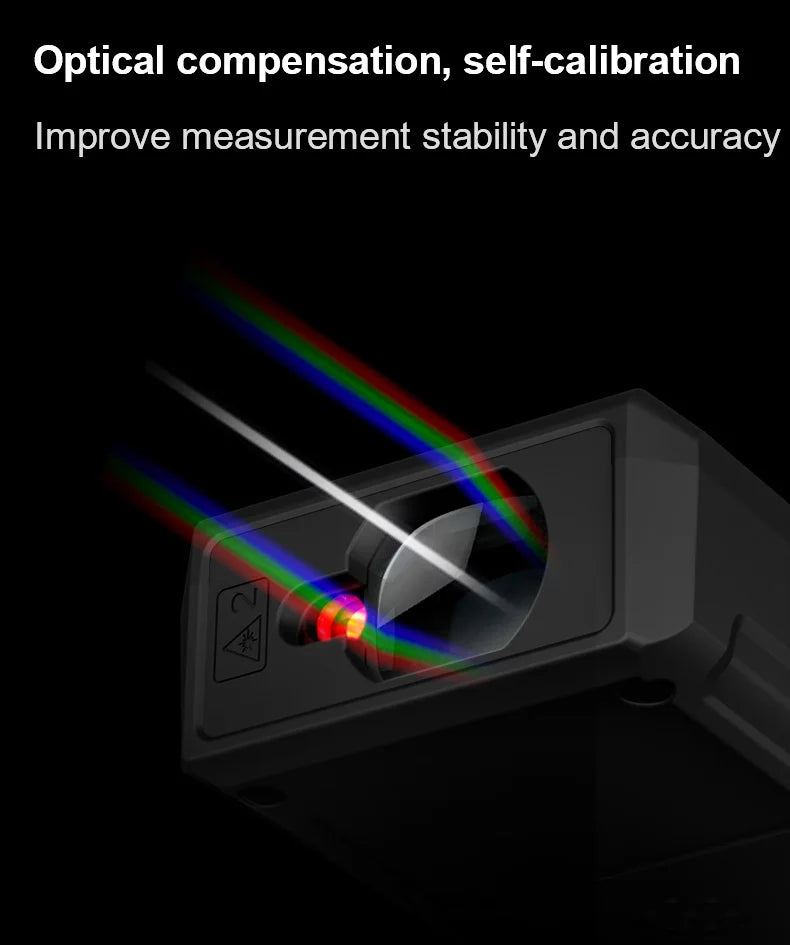 Laser Distance Meter 40M–120M ±2mm Digital Rangefinder Tool
