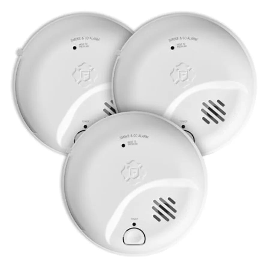 Smoke and Carbon Monoxide Alarm with Test and Silence Button
