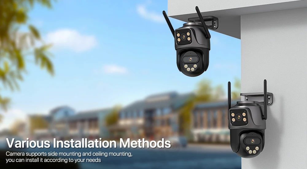 4K Dual Lens WiFi PTZ Security Camera