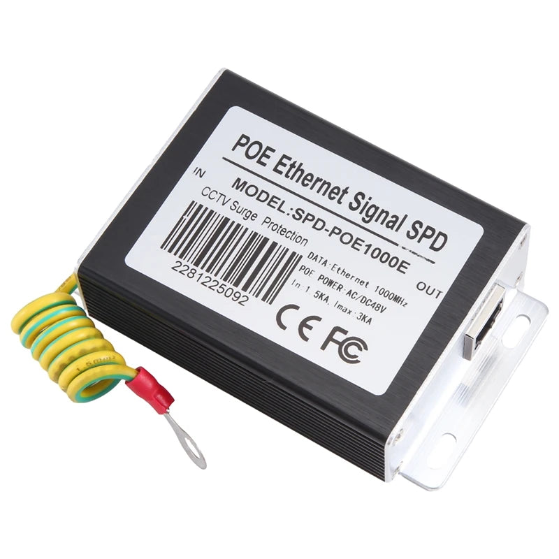 Enkeltkanals PoE Ethernet Surge Protector