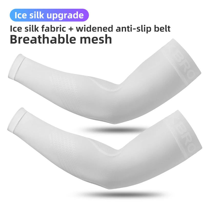 Manicotti da ciclismo estivi traspiranti con protezione UV e raffreddamento