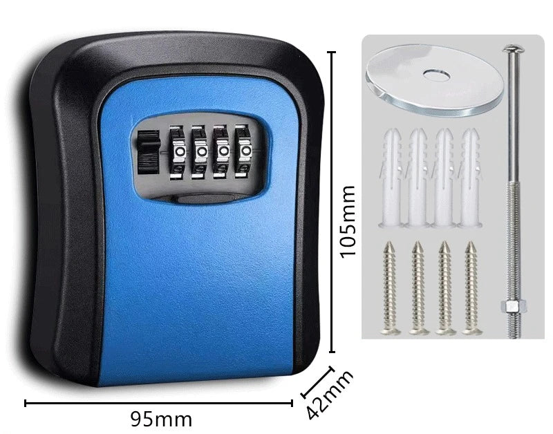 Wall-Mounted Combination Key Storage Box