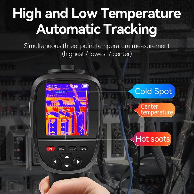 RX-500 HT-18 Plus Thermal Imaging Camera for Water Pipe Leak PCB Test 256*192 Infrared Thermal Imager Equal to UNI-T UTi260B Spy-shop.com