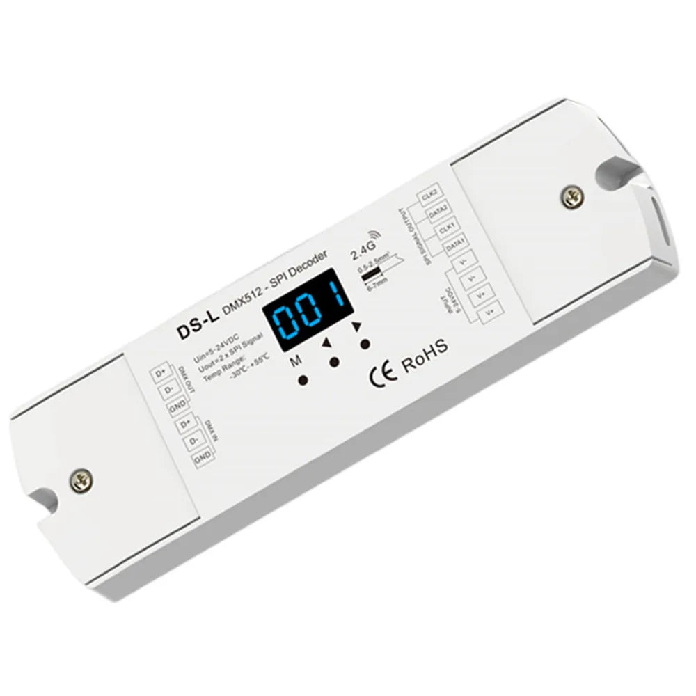 Opciones de decodificador de LED DMX a SPI