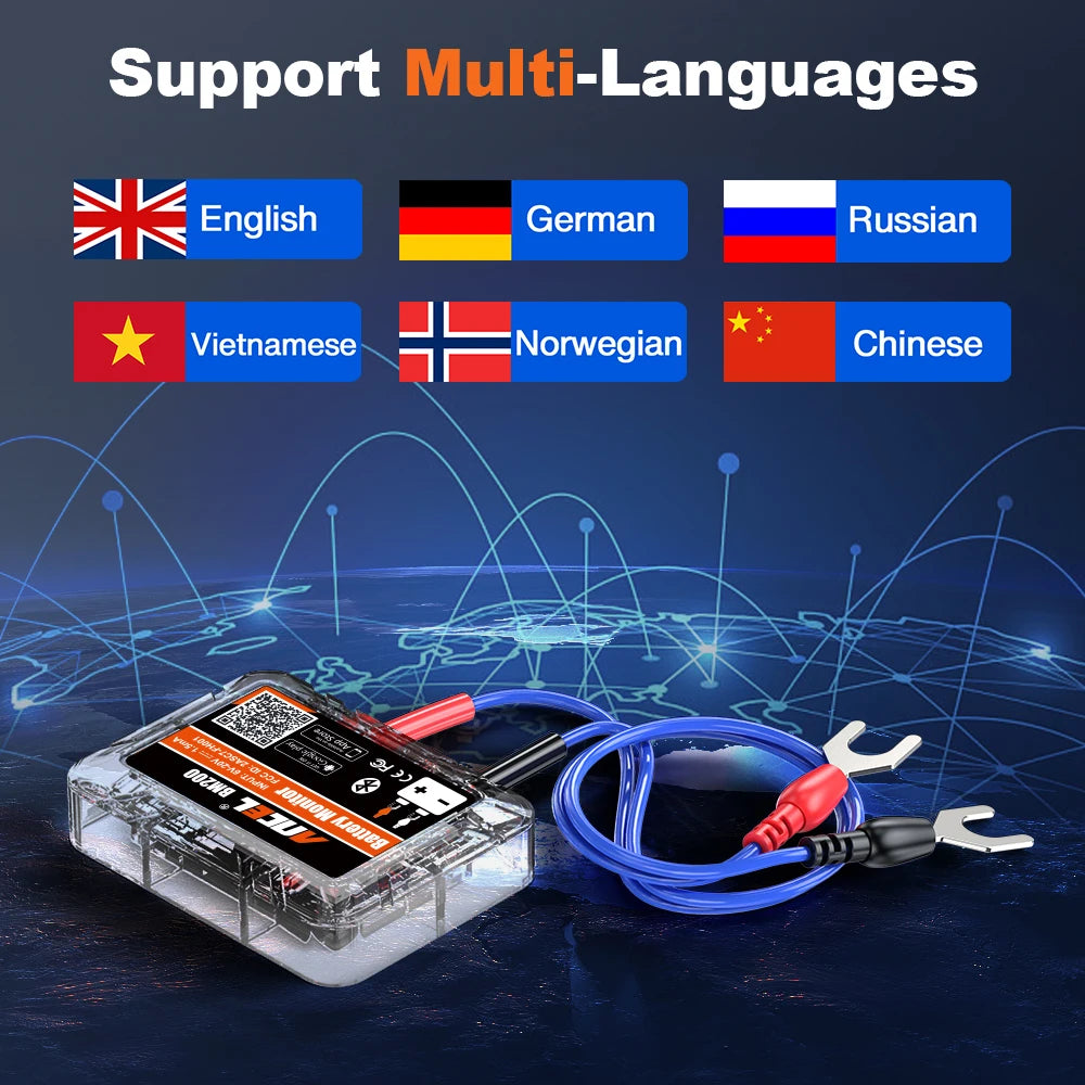 BM200 Bluetooth 12V Fahrzeugbatterie-Überwacher