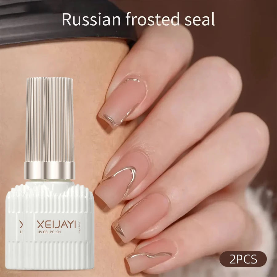 Gel de refuerzo para uñas con base y capa superior de larga duración