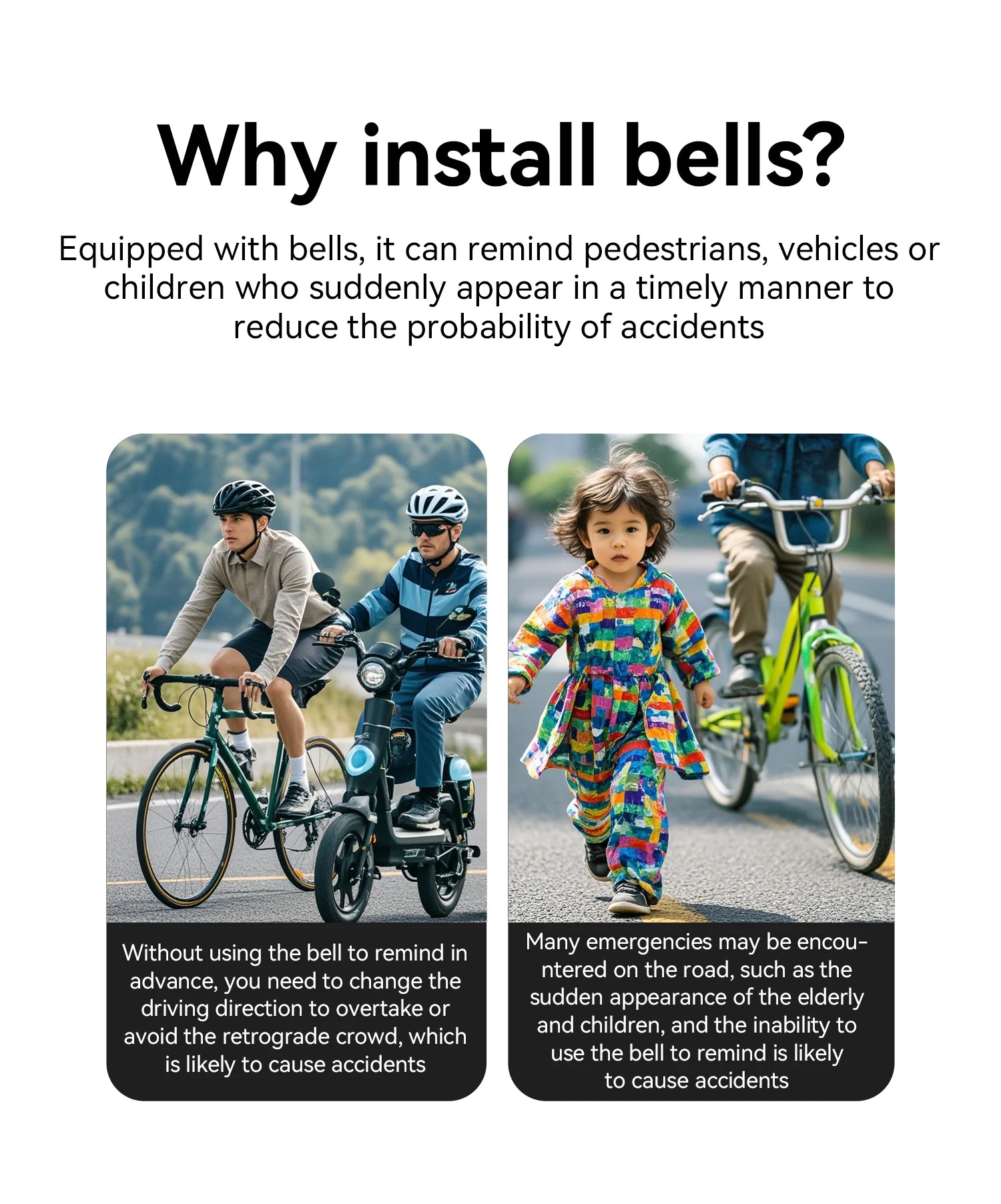 Bicycle Bell 100dB Loud Ring for 22.2mm Handlebars