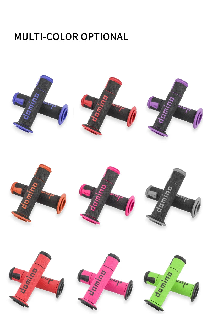 7/8 "22 24mm Motorcycle Grips Handle Bar For KTM YAMAHA Universal Pit Bike Motocross Motorbike Rubber GEL Domino Grip 15 Colors 