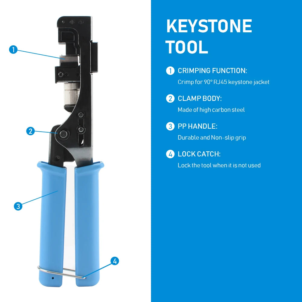 Crimpier de terminare conector RJ45 Keystone