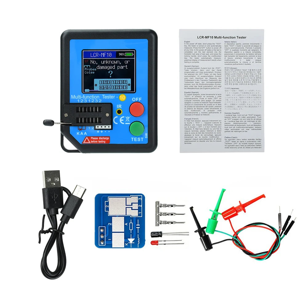 LCR-MF10 Elektronikkomponententester