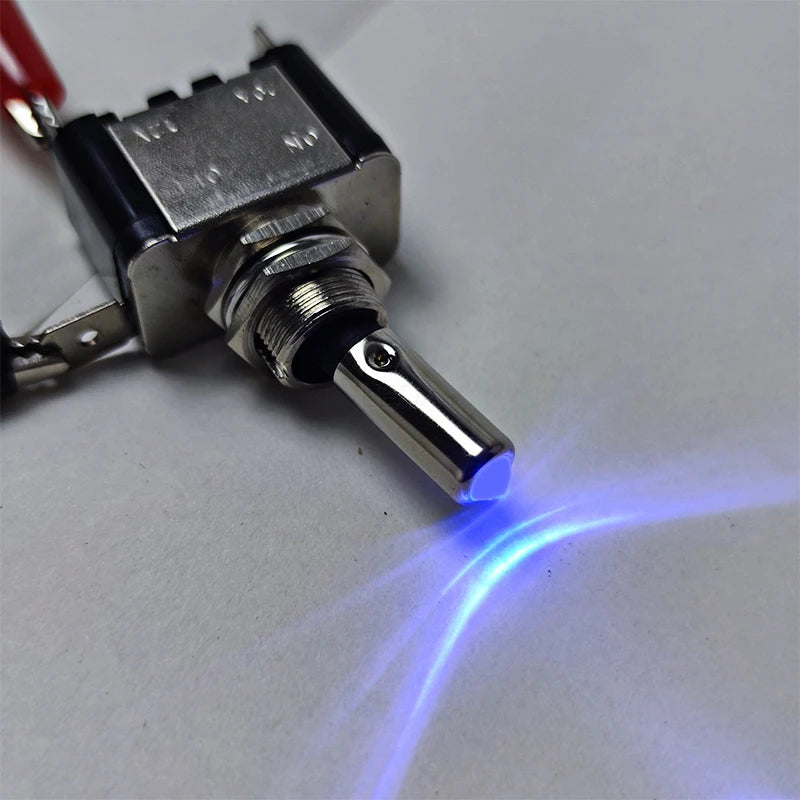 Interruptor basculante LED de 12 V, com escolha da cor do indicador