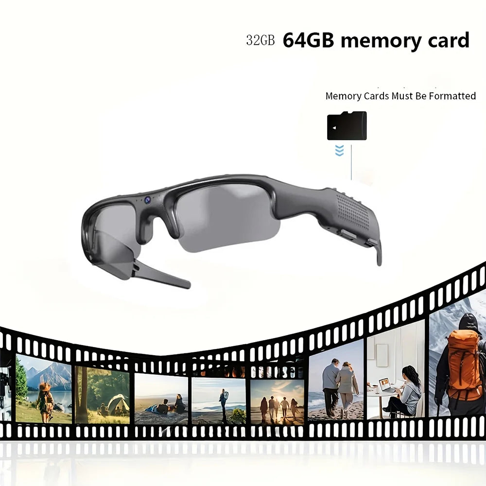 HD 1080P Glasses WIFI Camera Outdoor Bicycle Motorcycle Security Protection Sunglasses Video Camera Polarized Lens Sports Cam 