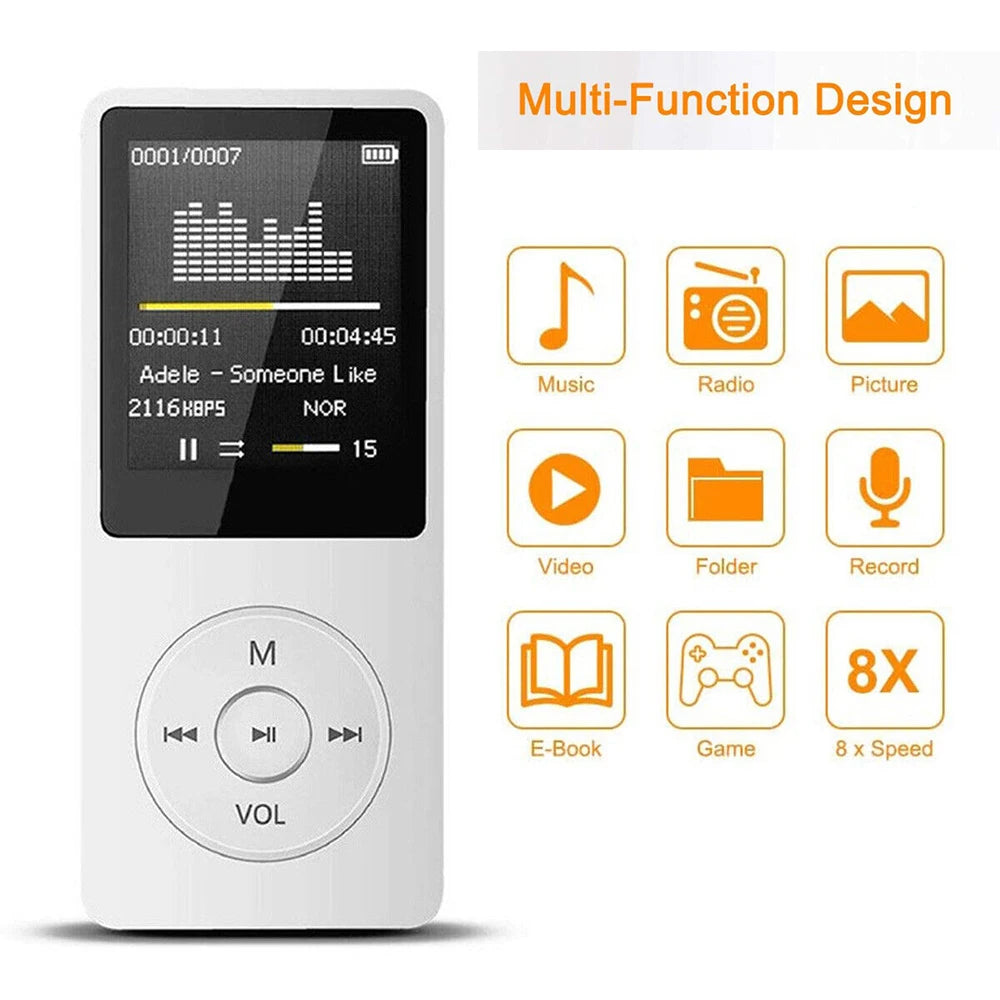 Bluetooth MP3 Player with FM Radio and Recorder