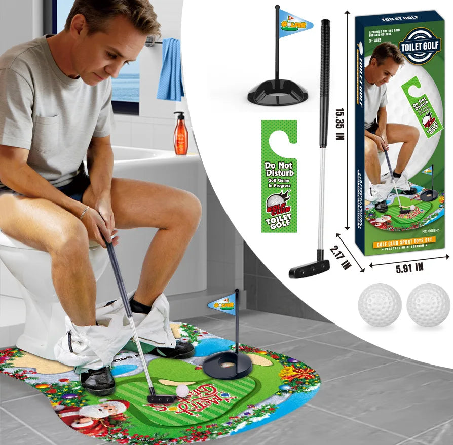 Toiletten-Golf-Simulator-Spielset