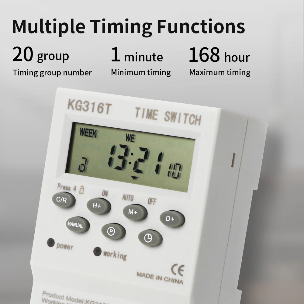 220V Programmable Timer Switch Module