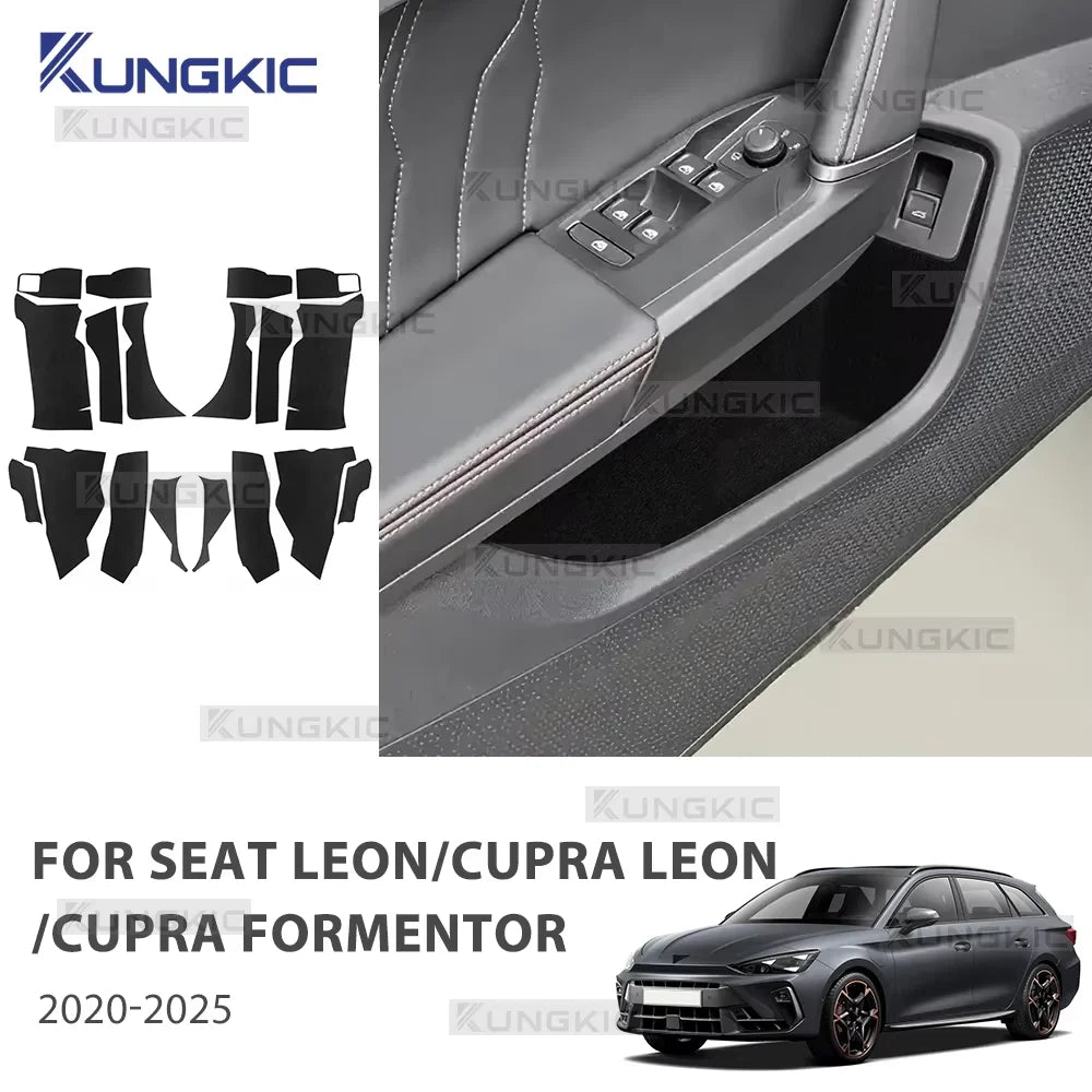 Car Front Rear Door Map Pocket Sticker for Seat Leon and Cupra